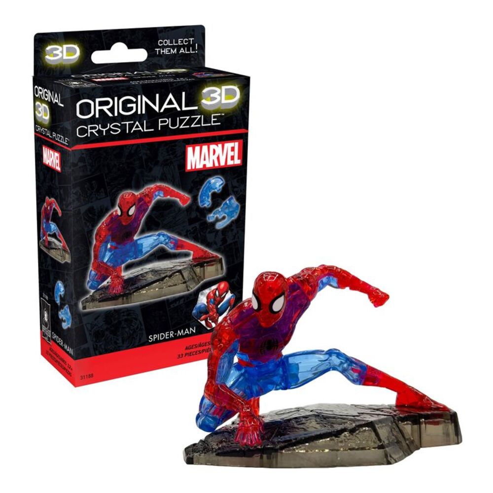 Marvel Spider-Man Original 3D Crystal Puzzle, 33 Pieces